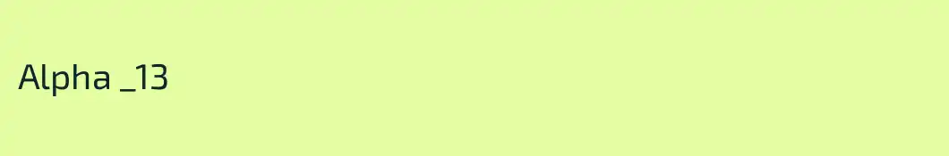 Alpha _13